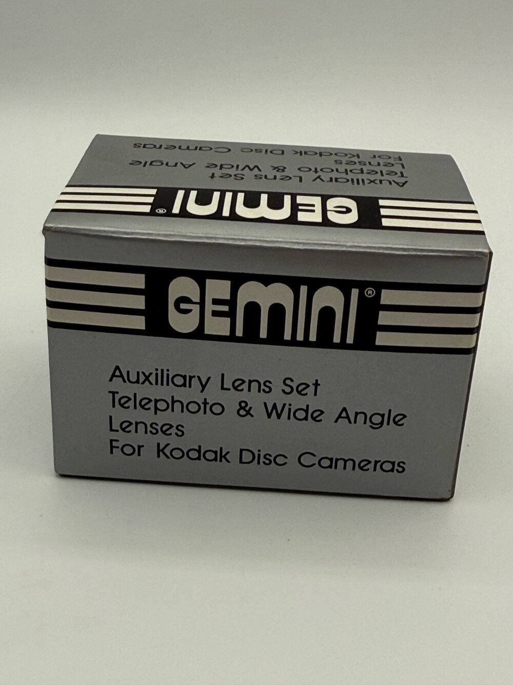 Gemini Auxiliary Lens Set Telephoto & Wide Angle Kodak Disc Cameras 850PDP A2